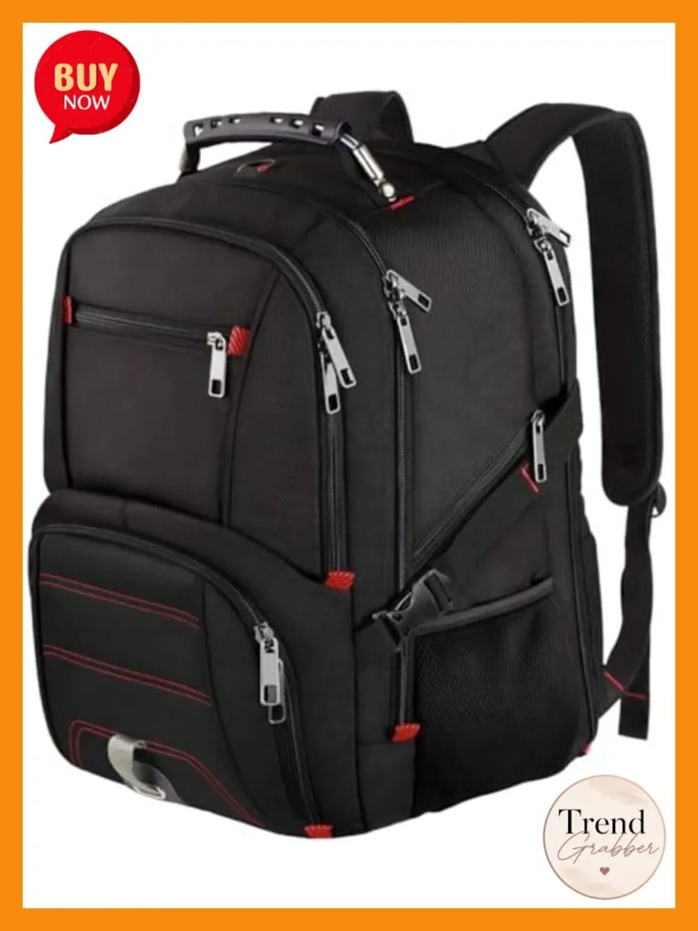 Extra Large Travel Laptop Backpack 17 Inch Men Tech Bag RFID